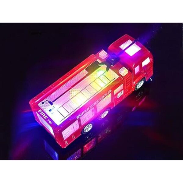 Coche de bomberos de juguete con luces y sirenas 3D_3