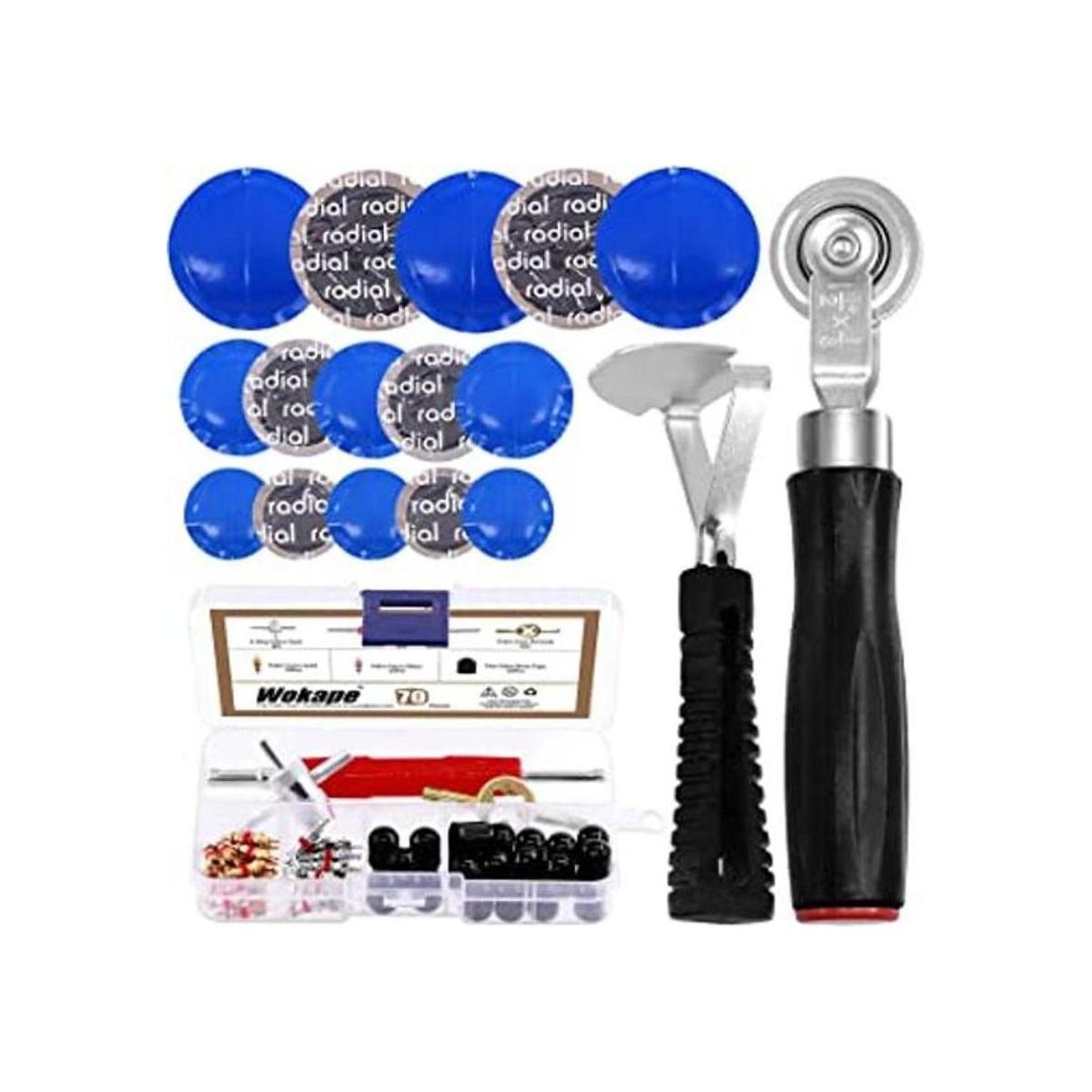 Wokape Kit de parches de neumáticos resistente incluye