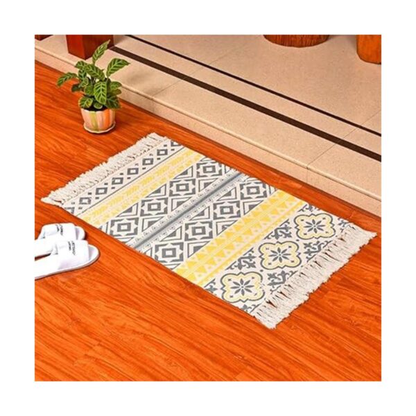Wolala Home Alfombra de algodón contemporánea tejida a_2