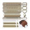 Wokape Juego de 140 hebillas de bronce de 1 pulgada
