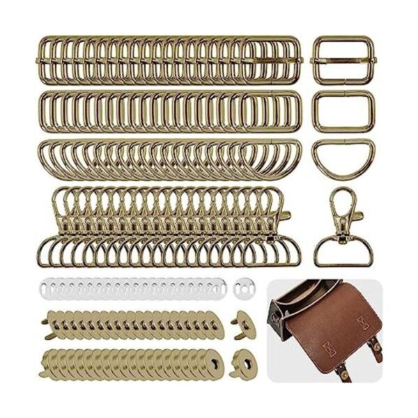 Wokape Juego de 140 hebillas de bronce de 1 pulgada