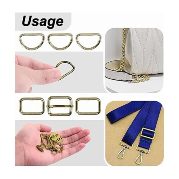 Wokape Juego de 140 hebillas de bronce de 1 pulgada