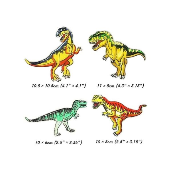 Parches termoadhesivos de dinosaurio Woohome 7 piezas con