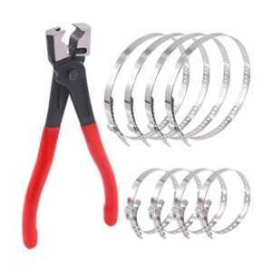 Wokape 9 alicates de abrazadera de manguera con kit de