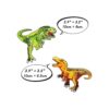 Parches termoadhesivos de dinosaurio Woohome 7 piezas con