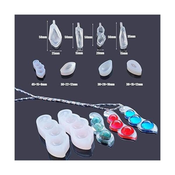 N A Woohome 55 piezas de moldes de silicona resina epoxi