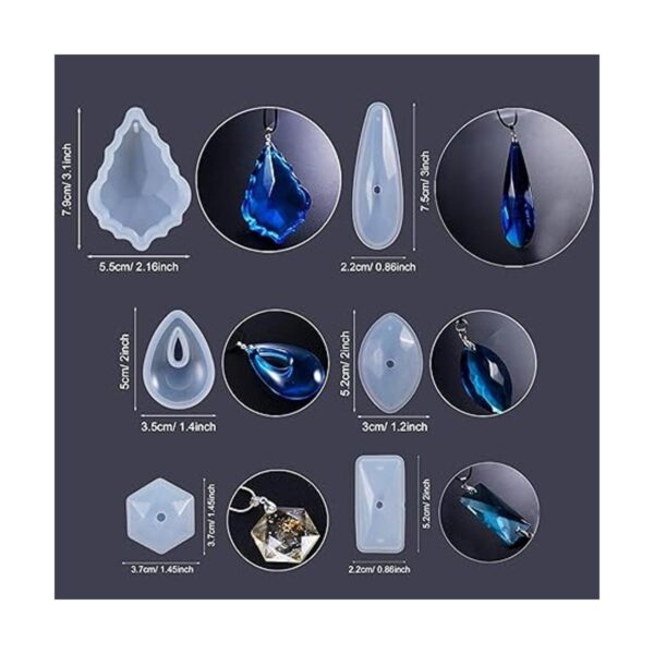 N A Woohome 55 piezas de moldes de silicona resina epoxi