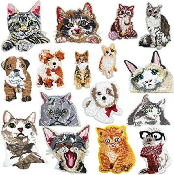 16 parches para planchar para gatos y perros de Woohome