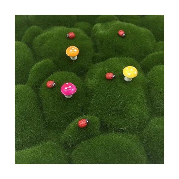 Woohome Juego de 20 rocas artificiales de musgo