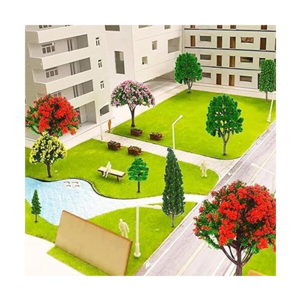 Woohome 60 árboles en miniatura de modelos mezclados