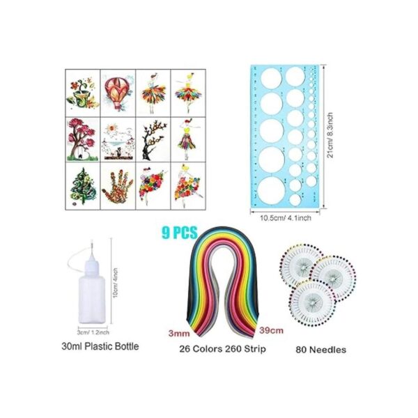 Woohome Kit de 48 piezas de papel Quilling para hacer