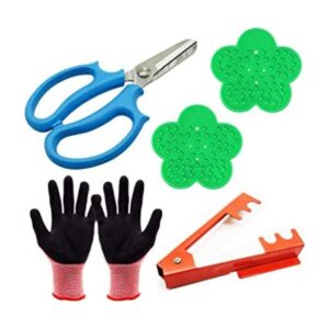 Woohome Juego de 5 tijeras de podar para jardín_1