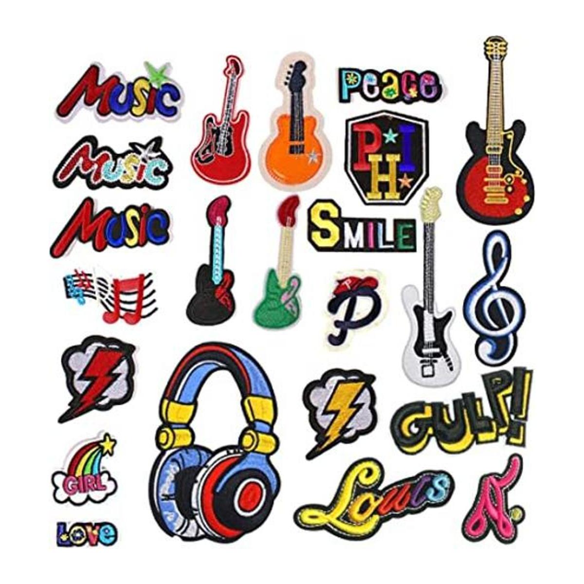 Woohome 23 parches de estilo musical parches para