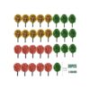 Woohome 60 árboles en miniatura de modelos mezclados