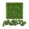Woohome Juego de 20 rocas artificiales de musgo