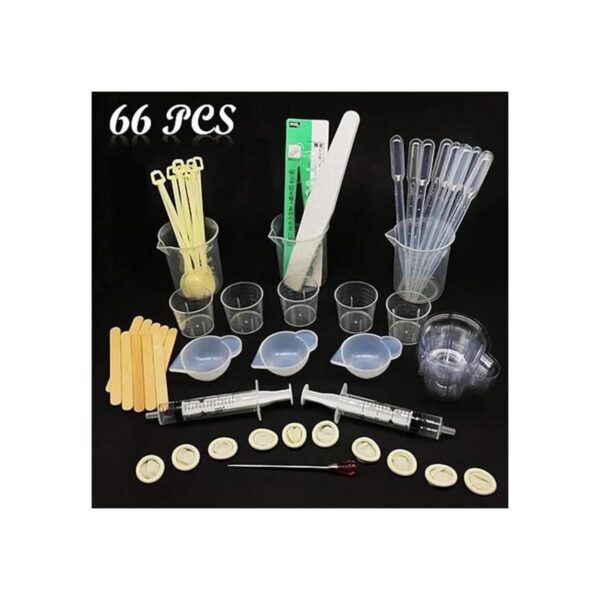 Woohome Juego de 66 herramientas de resina epoxi