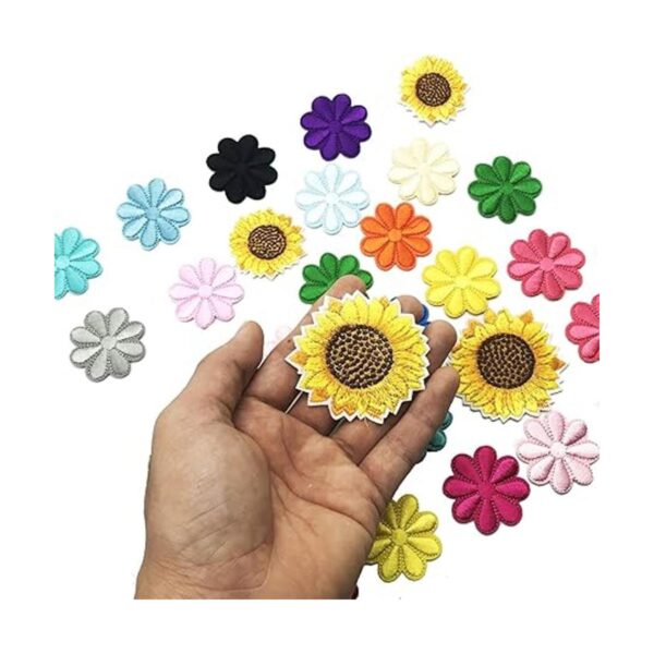 Woohome Parches de reparación de flores para planchar 35