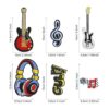 Woohome 23 parches de estilo musical parches para