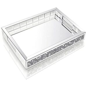 Wocred Organizador de joyas de espejo para dormitorio