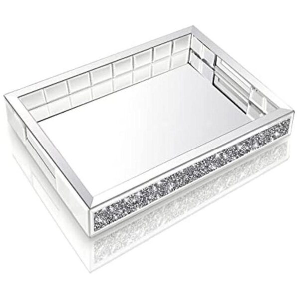 Wocred Organizador de joyas de espejo para dormitorio