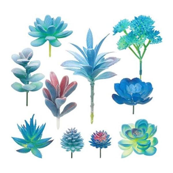 Woohome 10 plantas suculentas artificiales suculentas