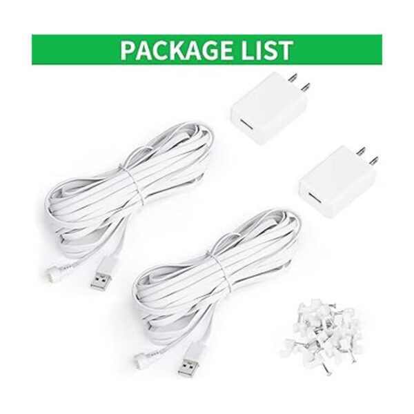 Paquete de 2 cables de alimentación compatibles con Google_4