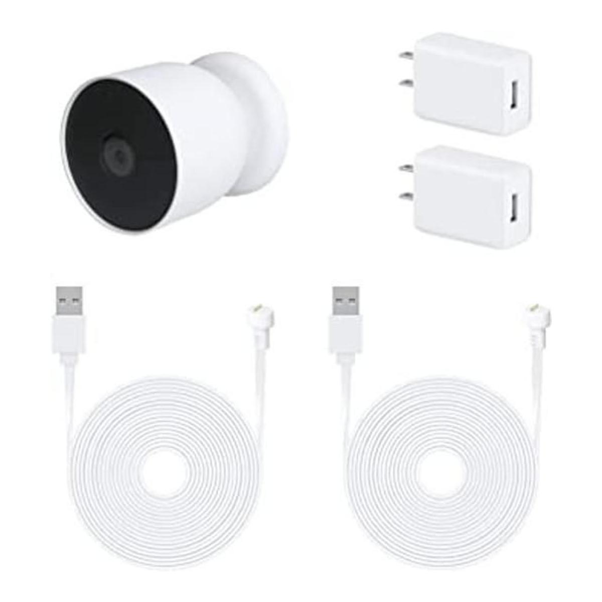 Paquete de 2 adaptadores de corriente para Google Nest
