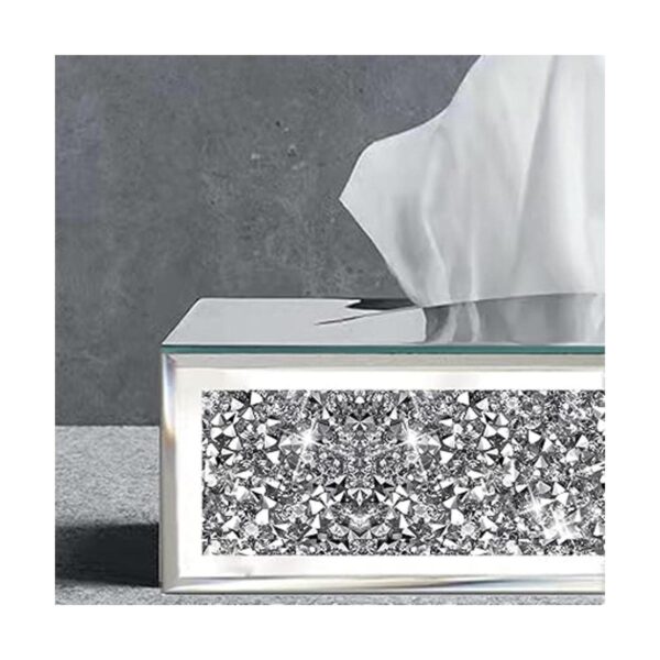 Wocred Funda rectangular para caja de pañuelos espejados