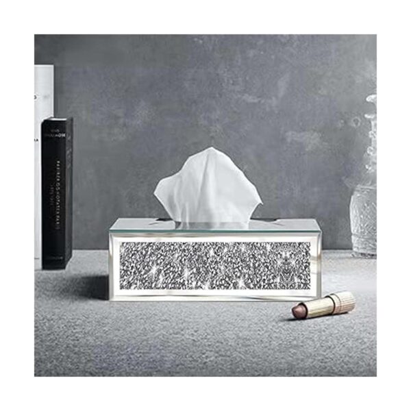 Wocred Funda rectangular para caja de pañuelos espejados