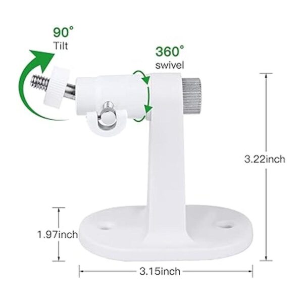 Paquete de 2 soportes de pared ajustables de seguridad