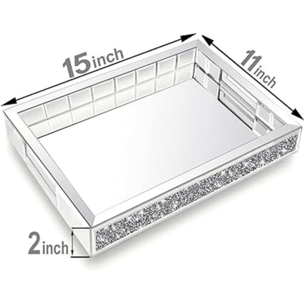 Wocred Organizador de joyas de espejo para dormitorio