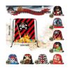 16 bolsas de regalo de fiesta de piratas con cordón_3