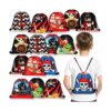 16 bolsas de regalo de fiesta de piratas con cordón_1