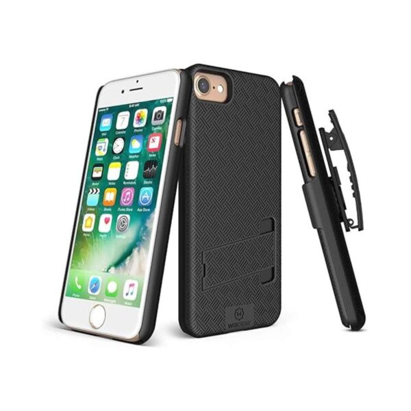 WixGear Funda para iPhone SE 2020 Pro Max con soporte y_1