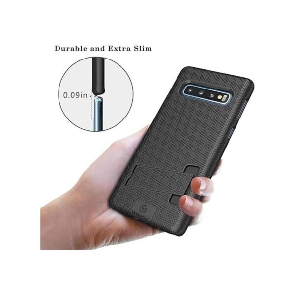 WizGear Funda para Samsung Galaxy S10 con soporte y clip_5