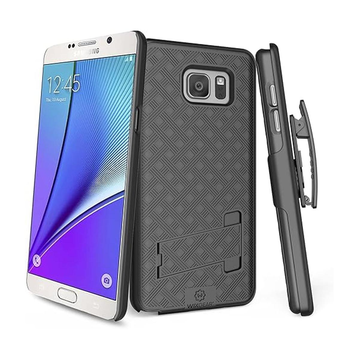 WizGear Funda para Samsung Galaxy Note 5 con soporte y