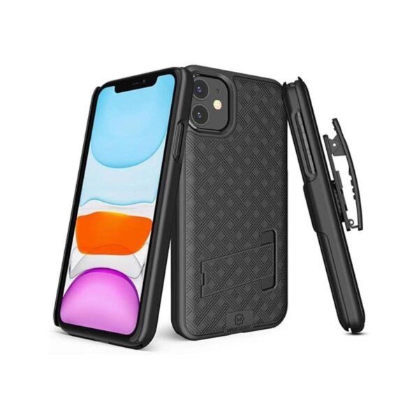 WixGear Funda para iPhone 11 con soporte y clip para_1