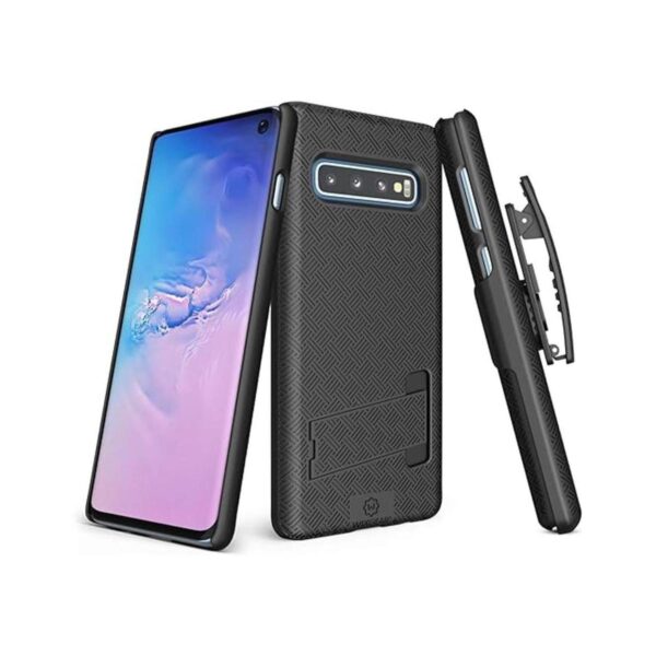 WizGear Funda para Samsung Galaxy S10 con soporte y clip_1