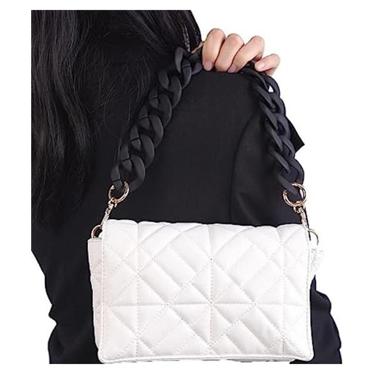 Wiwpar Correas de acrílico para bolsa de mano cadenas