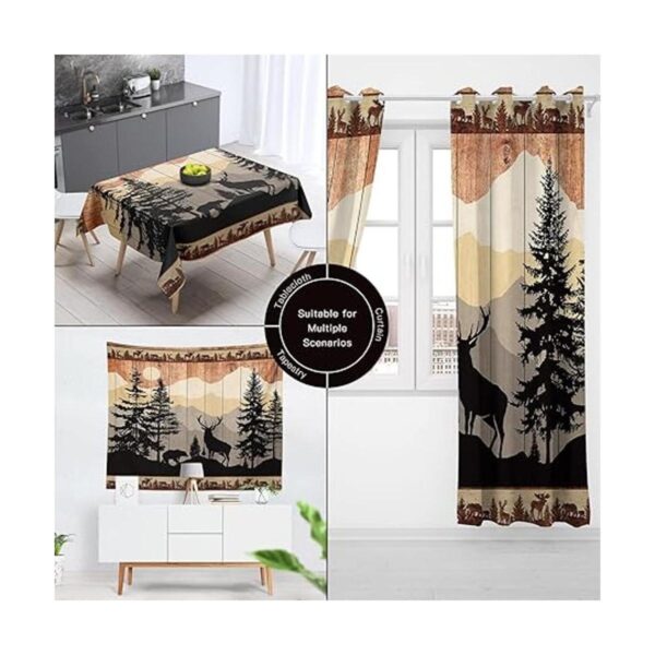 Witzest Cortinas de ducha de estilo rústico para baño