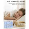 Reloj despertador digital doble para dormitorio 8.7_2