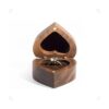 Wislist Caja de anillos de madera de nogal en forma de_2