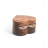 Wislist Caja de anillos de madera de nogal en forma de_5
