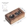 Wislist Caja de anillos para ceremonia de boda soporte de_6