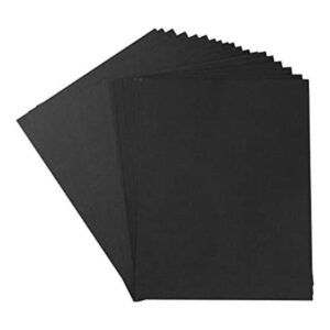 20 hojas de cartulina de papel grueso de colores en blanco