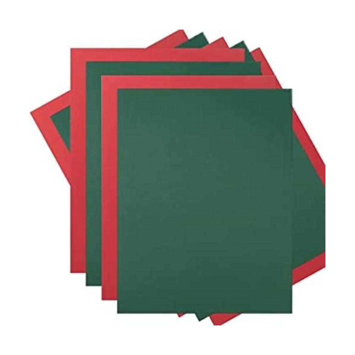 20 hojas de cartulina de papel grueso de Navidad en blanco