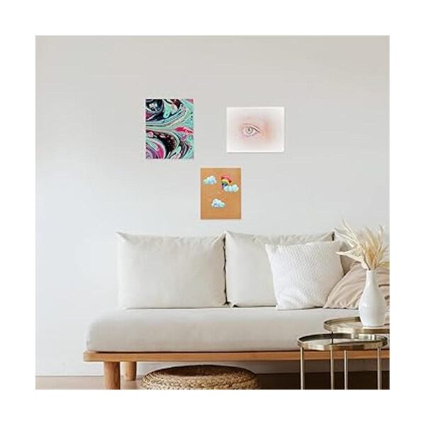 20 hojas de cartulina de papel grueso de colores en blanco