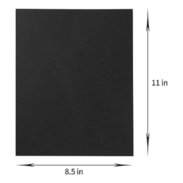 20 hojas de cartulina de papel grueso de colores en blanco