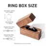 Wislist Caja de anillos de compromiso de madera pequeña y_6