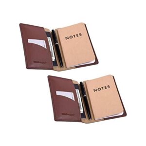 Wisdompro Juego de 2 fundas para cuaderno de piel_1